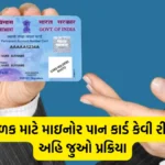 How to apply PAN Card for child: તમારા બાળક માટે માઇનોર પાન કાર્ડ કેવી રીતે કઢાવુ ? અહિ જુઓ પ્રક્રિયા